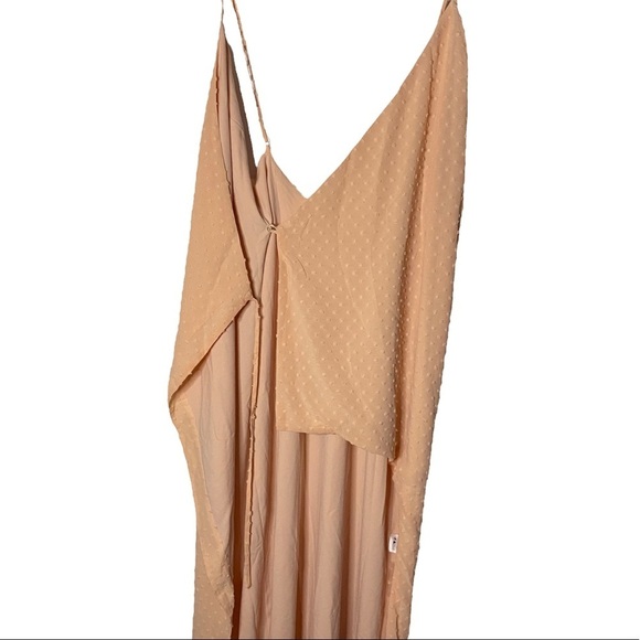 Privacy Please Peach True Wrap Dress Sweetheart Neckline Chiffon Extra Small XS - Picture 11 of 15